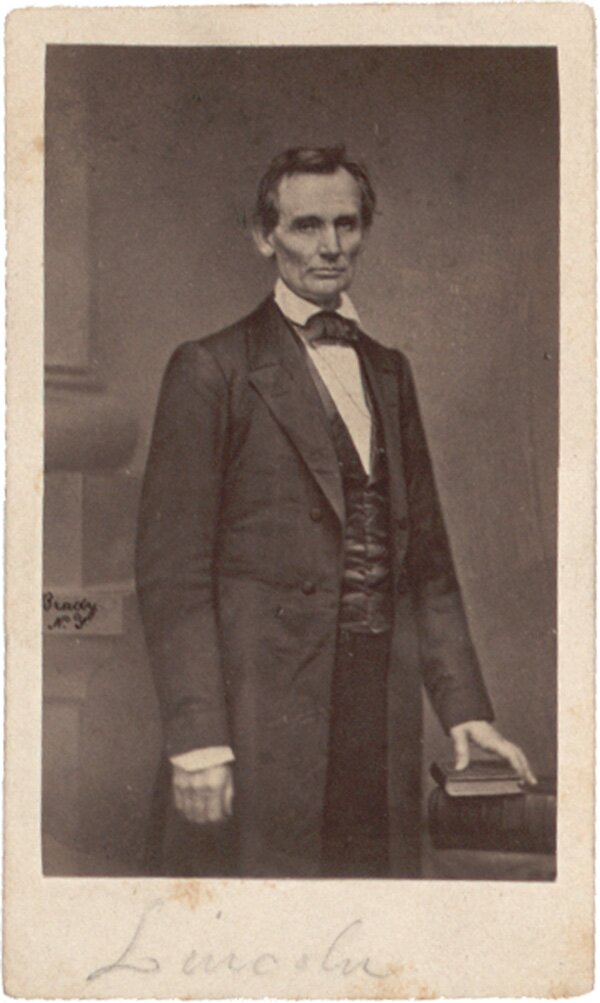 matthew brady, carte de visite, new york, 1860, gilder lehrman collection at new york historical society
